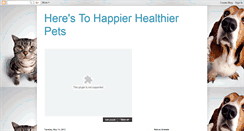 Desktop Screenshot of herestohappierhealthierpets.blogspot.com