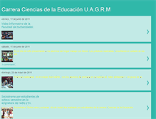 Tablet Screenshot of carreracseducacionuagrm.blogspot.com