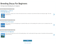 Tablet Screenshot of breeding-discus-for-beginners-blog.blogspot.com