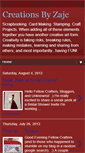 Mobile Screenshot of creationsbyzajc.blogspot.com