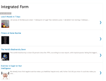 Tablet Screenshot of integratedform.blogspot.com