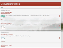Tablet Screenshot of gerryatclane.blogspot.com