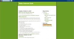 Desktop Screenshot of makeinternetcash.blogspot.com