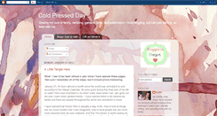 Desktop Screenshot of coldpressedday.blogspot.com