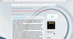 Desktop Screenshot of louvorministeriodaadoracao.blogspot.com