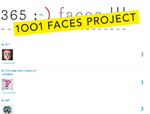 Tablet Screenshot of 365facesproject.blogspot.com