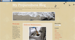 Desktop Screenshot of mypreparedness.blogspot.com