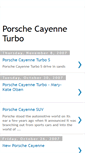 Mobile Screenshot of porschecayenneturbo.blogspot.com