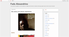 Desktop Screenshot of fado-alexandrino.blogspot.com