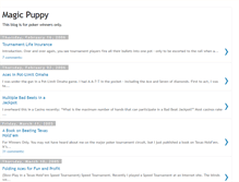 Tablet Screenshot of magicpuppy.blogspot.com