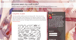 Desktop Screenshot of anyoneseenmycraftknife.blogspot.com