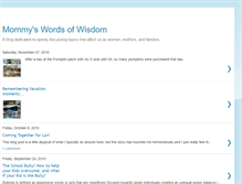 Tablet Screenshot of mommytymeswordsofwisdom.blogspot.com
