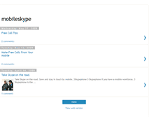 Tablet Screenshot of mobileskype.blogspot.com