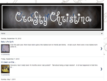 Tablet Screenshot of craftychristina.blogspot.com