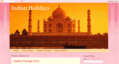 Desktop Screenshot of indianholidaystours.blogspot.com