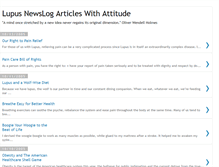 Tablet Screenshot of lupusnewslog-articles.blogspot.com
