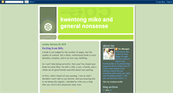 Desktop Screenshot of kwentongmiko.blogspot.com