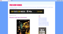 Desktop Screenshot of freeallnewsongs.blogspot.com