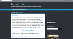 Desktop Screenshot of choosingmyhope.blogspot.com