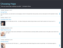 Tablet Screenshot of choosingmyhope.blogspot.com