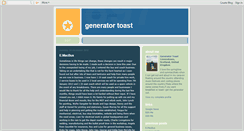 Desktop Screenshot of generatortoast.blogspot.com