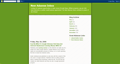 Desktop Screenshot of newadsenseinbox.blogspot.com
