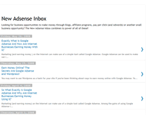 Tablet Screenshot of newadsenseinbox.blogspot.com