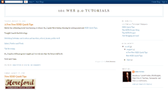 Desktop Screenshot of 101web20tutorials.blogspot.com