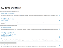 Tablet Screenshot of buygamesystemwii.blogspot.com