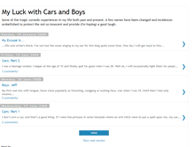 Tablet Screenshot of my-luck-with-cars-and-boys.blogspot.com