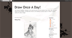 Desktop Screenshot of drawonceaday.blogspot.com