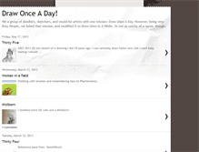 Tablet Screenshot of drawonceaday.blogspot.com
