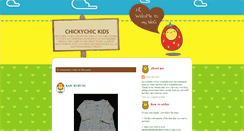 Desktop Screenshot of chickychickidshop.blogspot.com