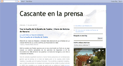 Desktop Screenshot of cascanteenlaprensa.blogspot.com