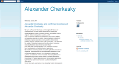 Desktop Screenshot of alexandercherkasky.blogspot.com