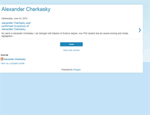 Tablet Screenshot of alexandercherkasky.blogspot.com