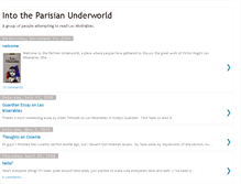 Tablet Screenshot of intotheparisianunderworld.blogspot.com