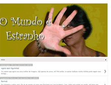 Tablet Screenshot of mundoestranho.blogspot.com