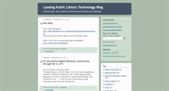 Desktop Screenshot of lansinglibraryweb.blogspot.com