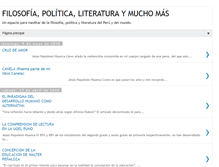 Tablet Screenshot of filosofiapoliticayliteratura.blogspot.com