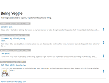 Tablet Screenshot of beingveggie.blogspot.com