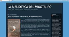 Desktop Screenshot of labibliotecadelminotauro.blogspot.com