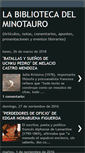 Mobile Screenshot of labibliotecadelminotauro.blogspot.com