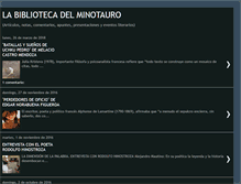 Tablet Screenshot of labibliotecadelminotauro.blogspot.com