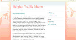 Desktop Screenshot of belgianwafflemakers.blogspot.com