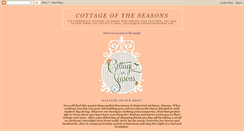 Desktop Screenshot of cottageoftheseasons.blogspot.com