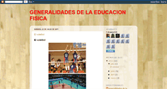 Desktop Screenshot of generalidadesdelaeducacionfisica.blogspot.com