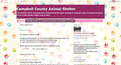 Desktop Screenshot of campbellcountyanimalshelter.blogspot.com