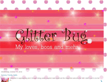 Tablet Screenshot of myglitterbug.blogspot.com