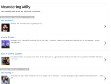 Tablet Screenshot of meanderingmilly.blogspot.com